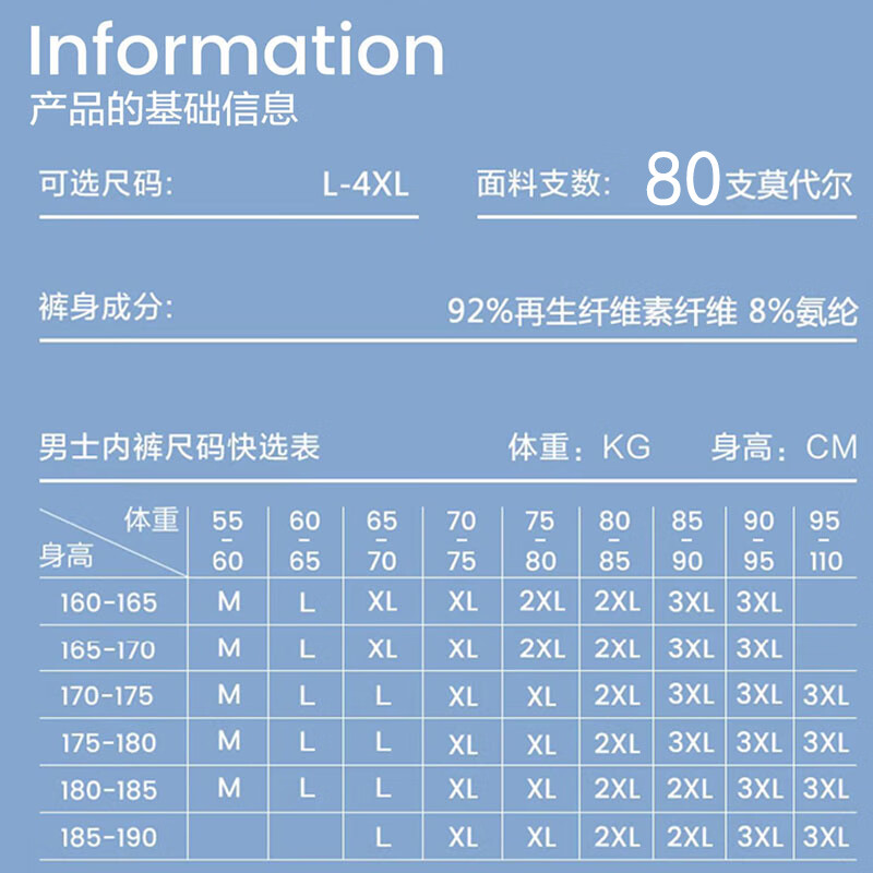 英莱仕男士内裤四角艾草抑菌透气内裤无痕无缝短裤宽边大码运动平角裤 升级80支4条装（随机颜色） XXL 135-155斤