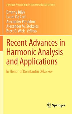 预订 Recent Advances in Harmonic Analysis and Applications