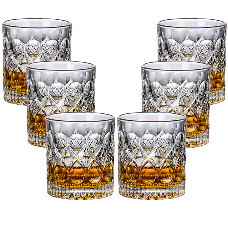 SURANER欧式威士忌杯家用水晶玻璃杯创意洋酒杯烈酒杯水杯子网红 帝华款一个装