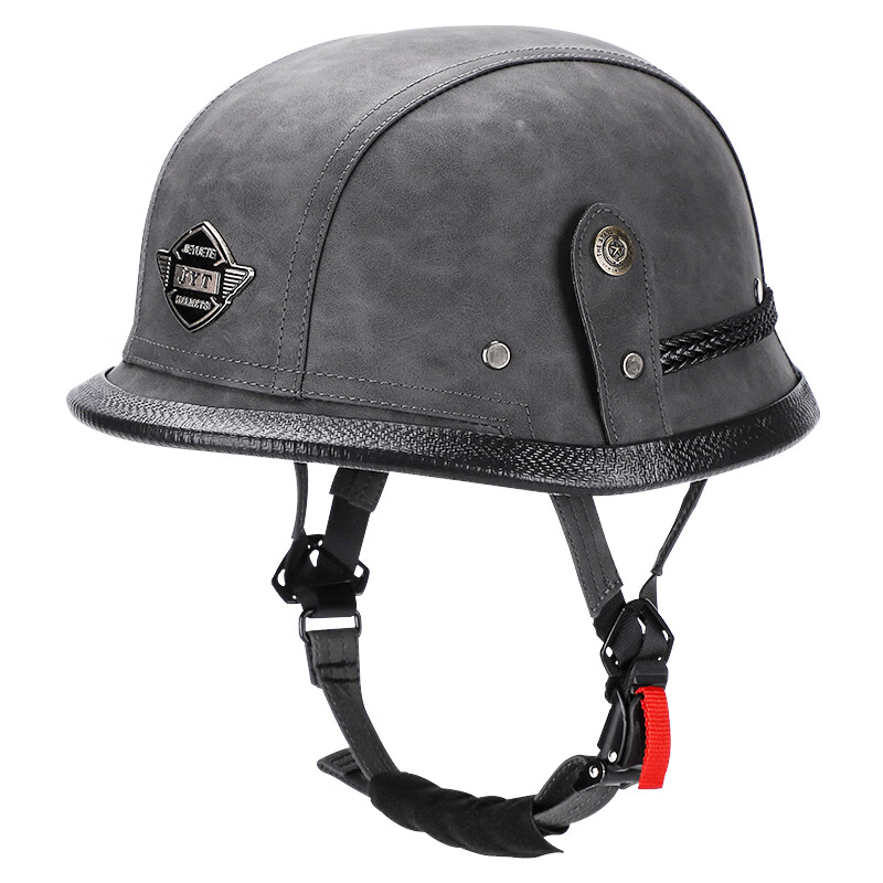 歌扬聚钢盔帽二战头盔德国式复古钢盔二战哈雷摩托车半盔瓢盔四季电动