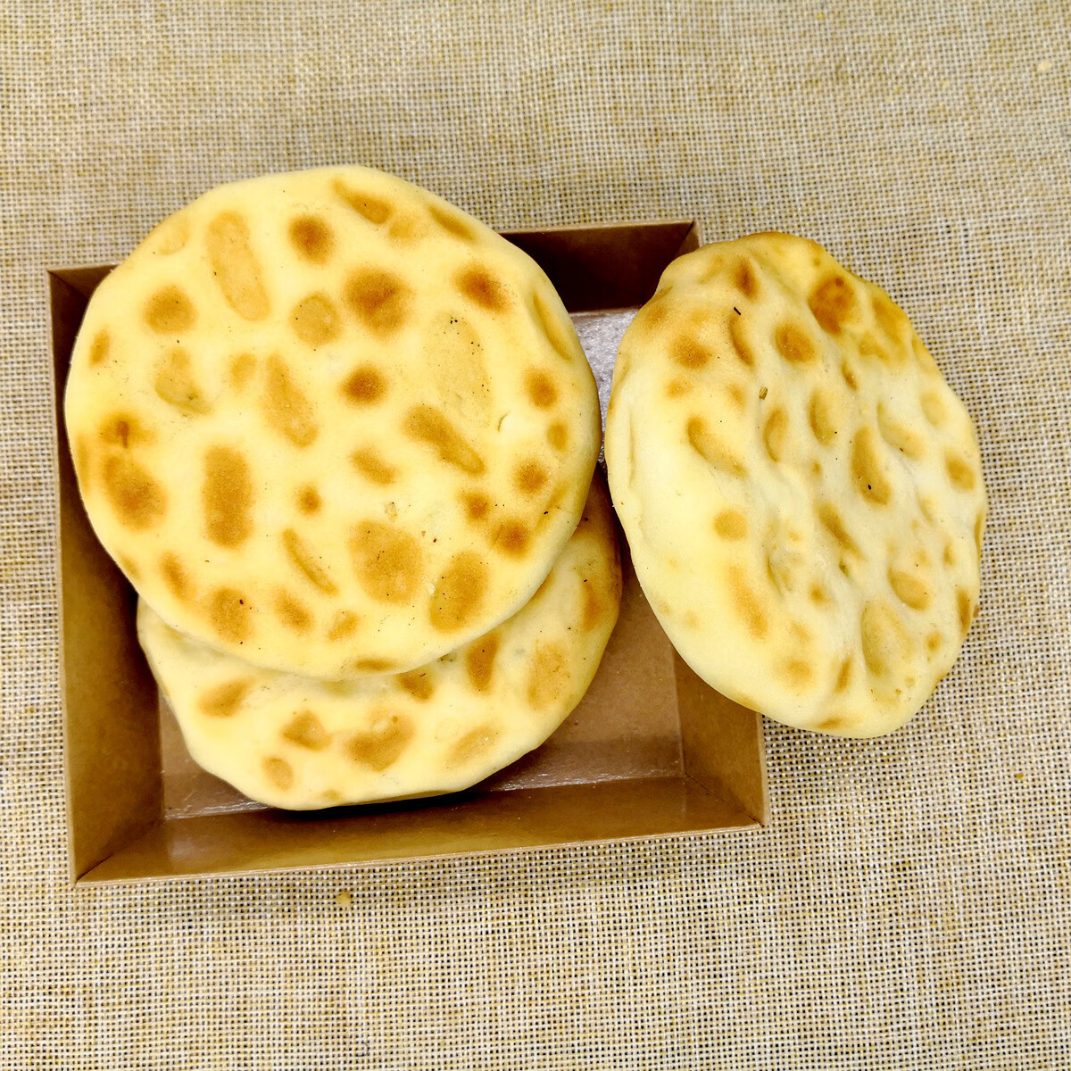 鲜有志手工夹心坨坨馍石子馍五香/麻辣陕西特产大荔旦旦饼石头饼 无