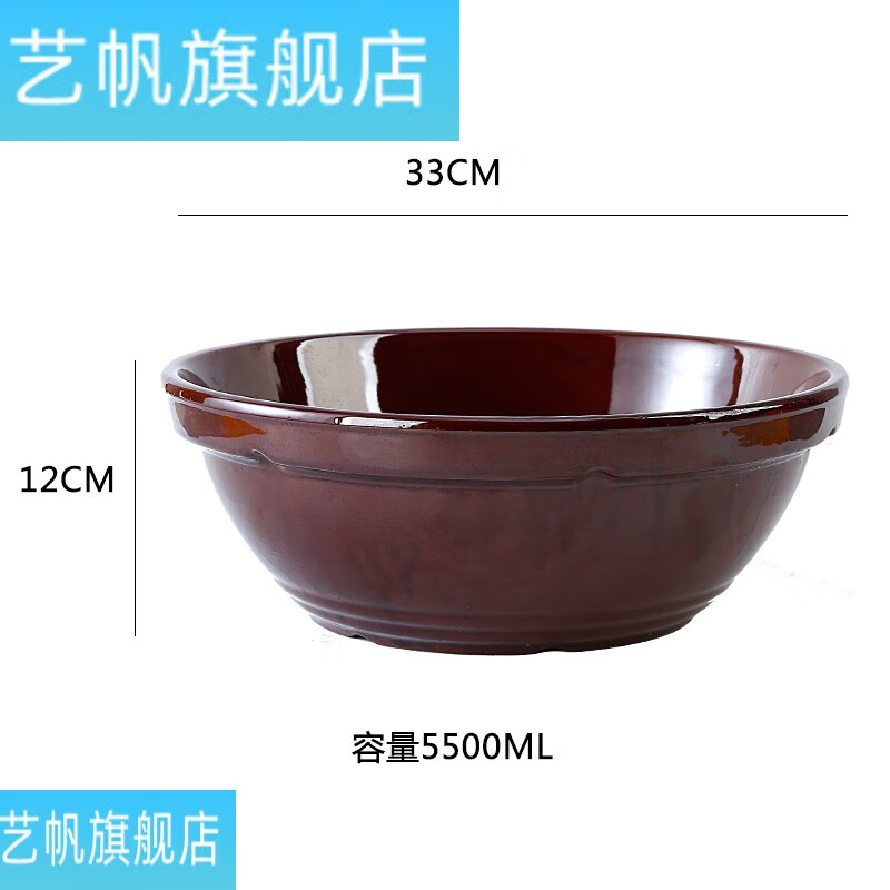 碗  和面盆陶瓷老式大号家用盆陶瓷瓦盆和面盆瓷盆和面陶加厚揉面厨房