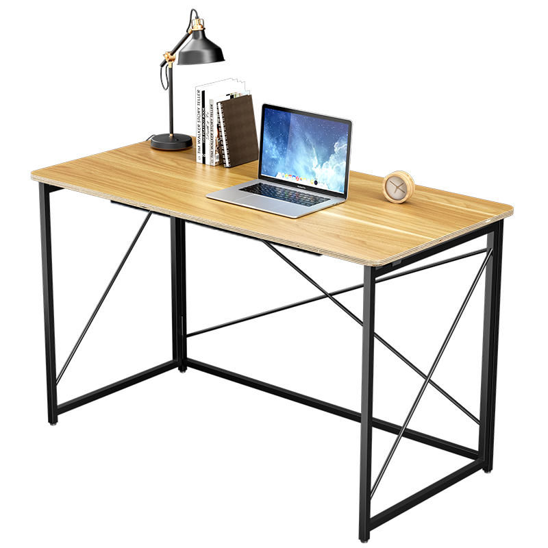 折叠电脑桌 台式家用简易办公台 学生可折叠书桌学习桌成人写字桌宿舍电竞小桌子 卧室笔记本桌子折叠桌 【单桌】120x60cm折叠桌