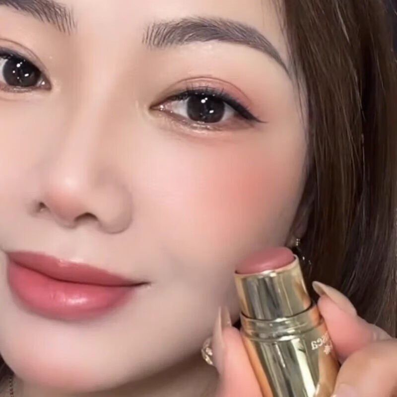 圣希（Samsea）圣希双头腮红棒胭脂棒奶油膏体红润膨胀眼影饱和膏状面部彩妆哑光 03烟熏玫瑰+04半熟蜜桃 3.8g