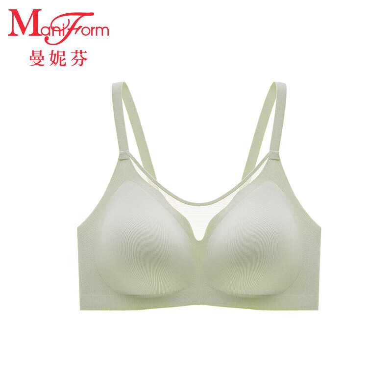 曼妮芬（Maniform）【芒果杯】智慧无尺码无痕内衣女士舒适无钢圈文胸均码