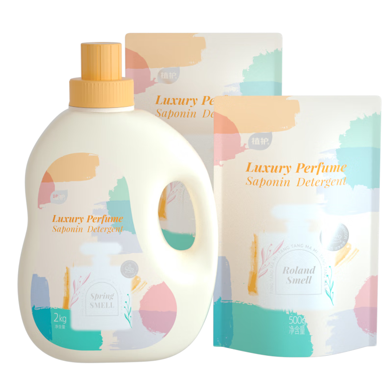 植护香水洗衣液6斤（2kg*1瓶+500g*2袋）初夏樱花 持久留香 祛味去渍