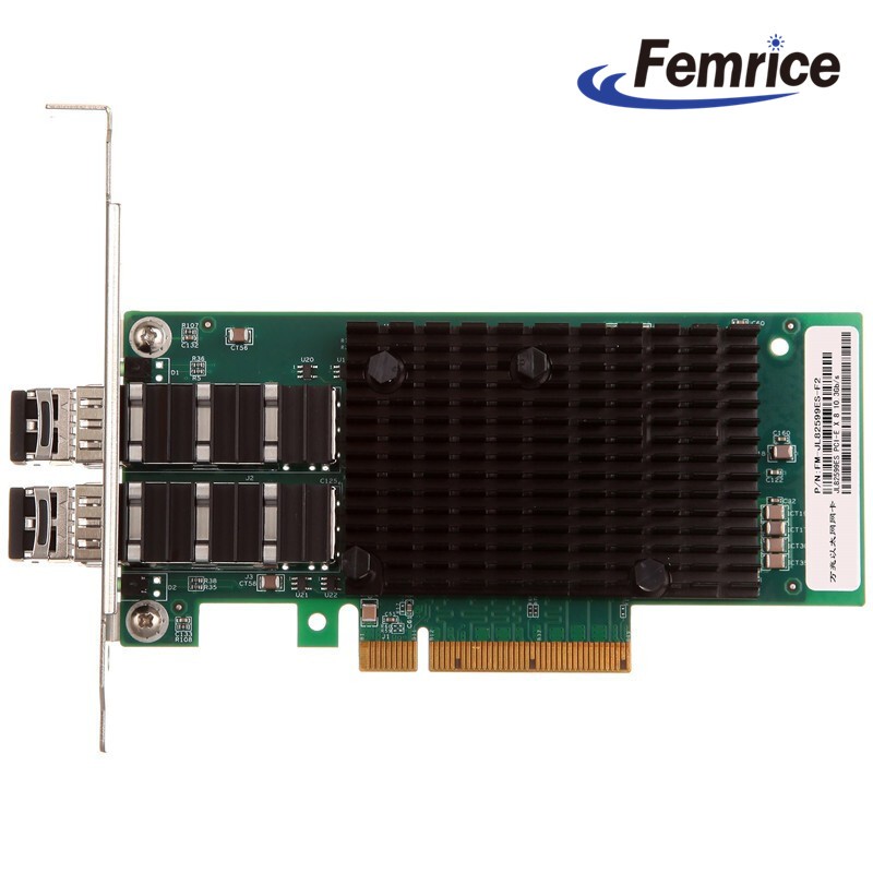 飞迈瑞克 Intel英特尔82599ES芯片 X520服务器万兆双口网卡 PCI-E X8有线网卡 标准（不含光模块）
