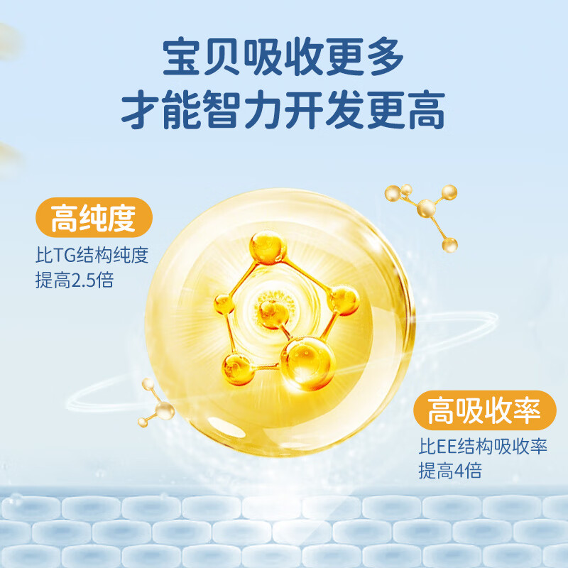 诺康莱 NOVACON LIFE儿童速溶口嚼鱼油原装进口DHA深海鱼油Omega3软糖无腥30粒*2盒