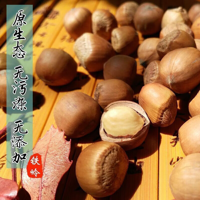 望蓝川野生小榛子500g袋装新货原味榛子东北薄皮炒熟坚果零食 【中大号】 500克-炒熟(1斤尝鲜)