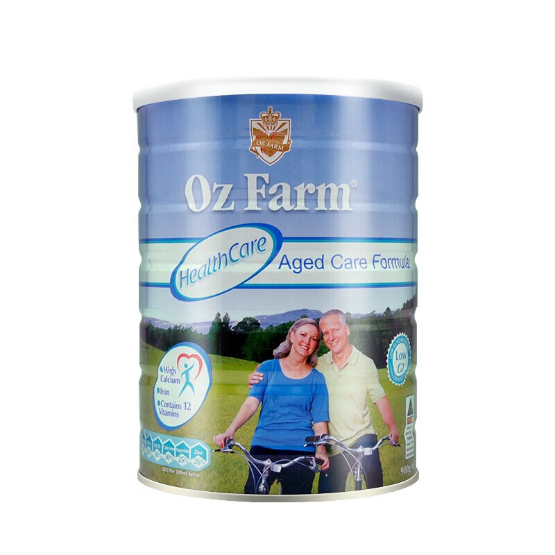 澳洲进口 澳滋Oz farm 中老年高钙补充叶酸营养配方奶粉 900g/罐