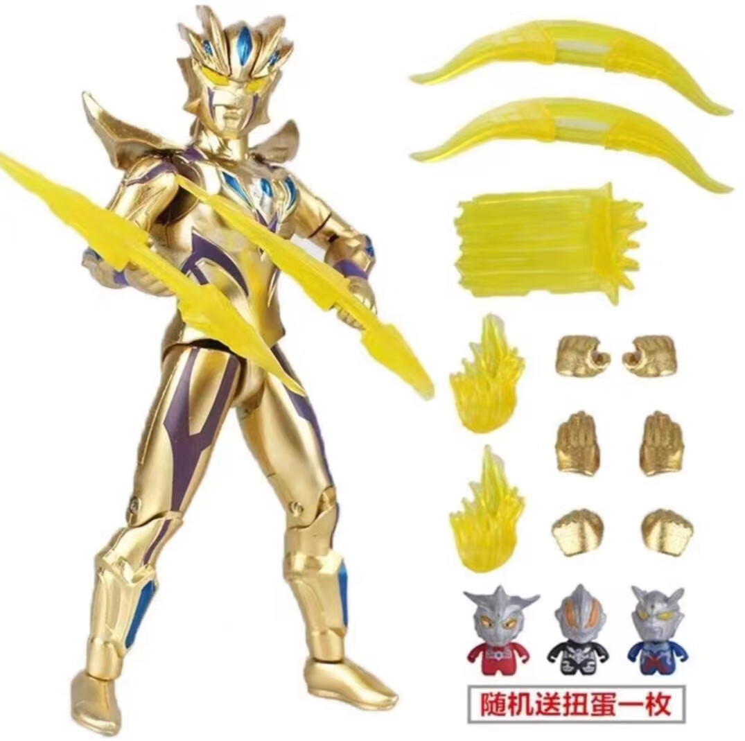 童捷优shf真骨雕超可动奥特曼人偶手办邪恶特利迦卡尔蜜拉闪耀赛罗