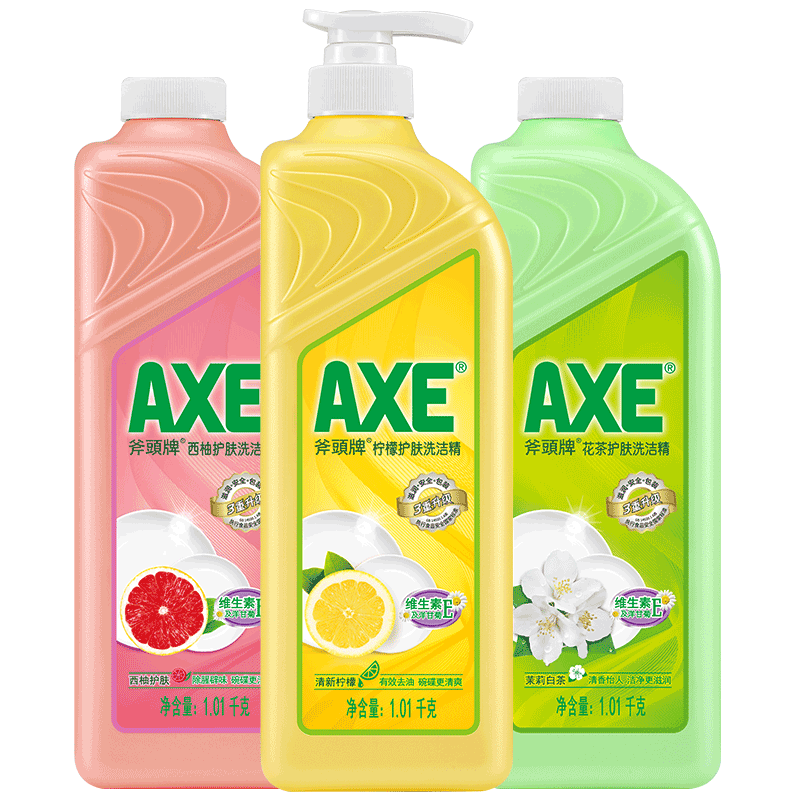 ��ͷ�ƣ�AXE��AXEϴ�ྫƿ���ʻ�������1.01kg3ƿϴ����ϴ��Һ���߲;���ϴ�� 3ƿ���װ