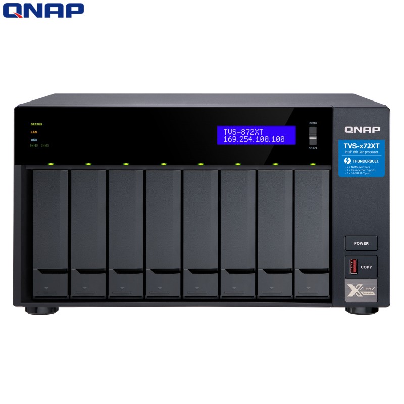 威联通（QNAP）TVS-872XT 16G大容量文件网络智能云存储服务器私有云NAS