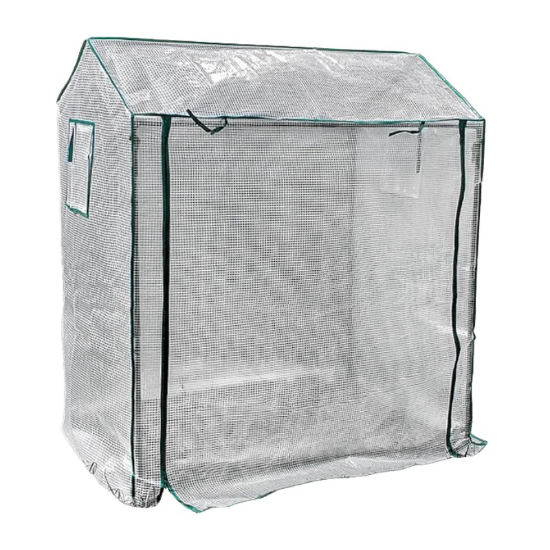 雅德閣溫室大棚多肉三角梅西紅柿草莓保暖棚防雨防凍戶(hù)外育苗陽(yáng)臺花房 白色罩款 130x90x150cm