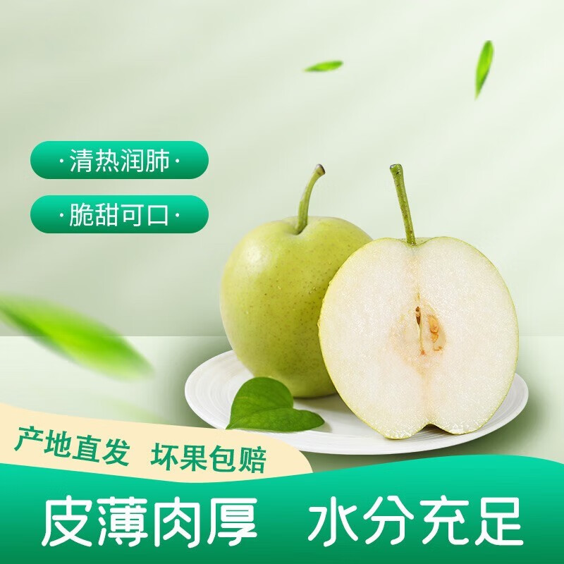 皇冠梨新鲜水果河北辛集果园直发水果生鲜 礼盒装 净重 4.5斤 9枚 单果225g-275g怎么看?