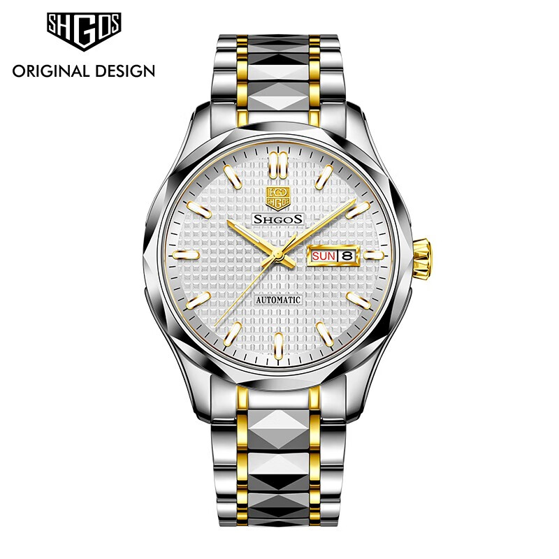 罗格斯(shgos)手表 星耀系列高级全自动机械表夜光时尚商务进口机芯