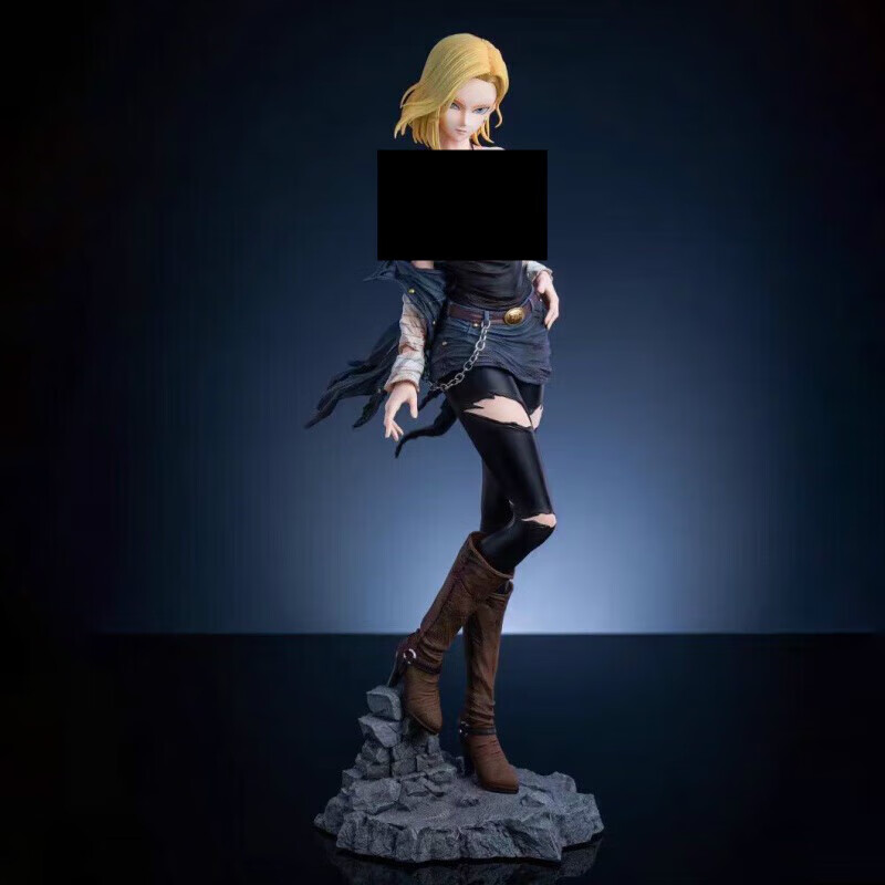 七龙珠手办周边18号人造人hb拉姿丽雕像红缎带军团动漫模型摆件