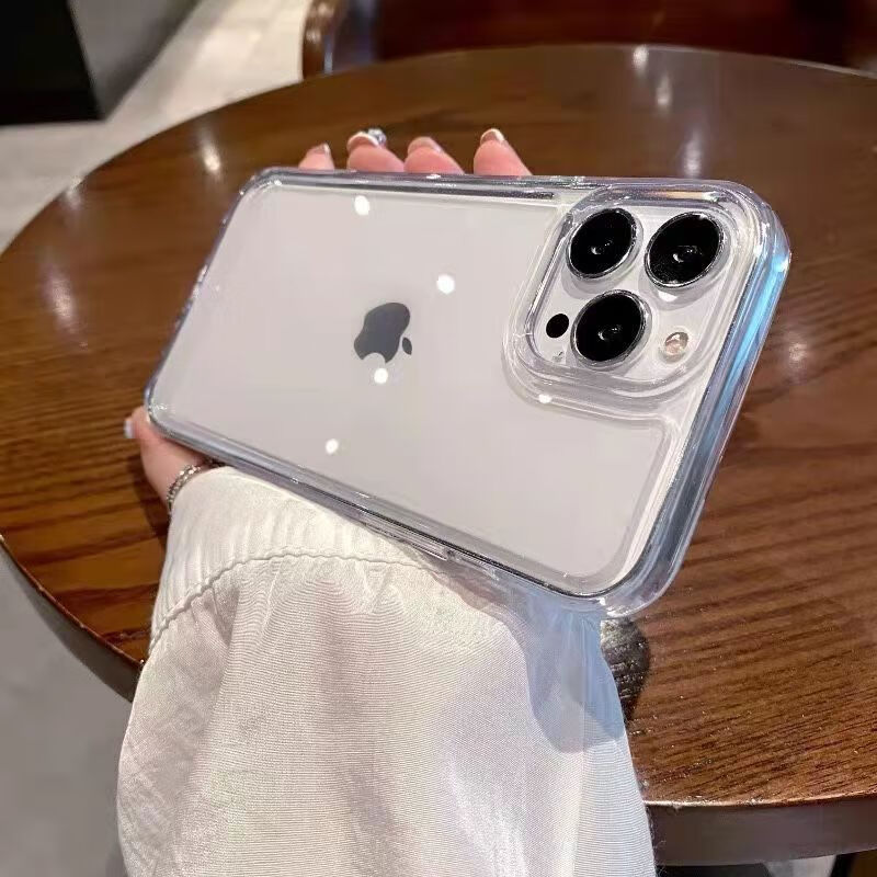 蜜途【优选】太空壳适用苹果16亚克力iPhone15手机壳14pro全包xr透明11防 透明 苹果16