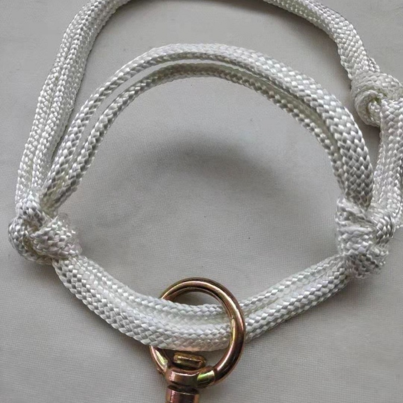 泰禧阁牛龙头套大牛龙头小牛龙头可调节牛龙头纯手工编织牛笼嘴 白色