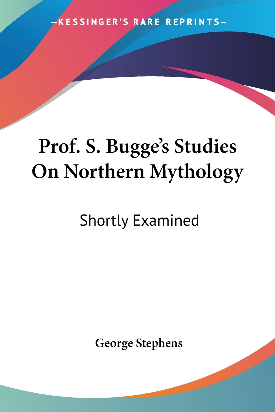 【预售 按需印刷】prof. s. bugge s studies on northern mythology