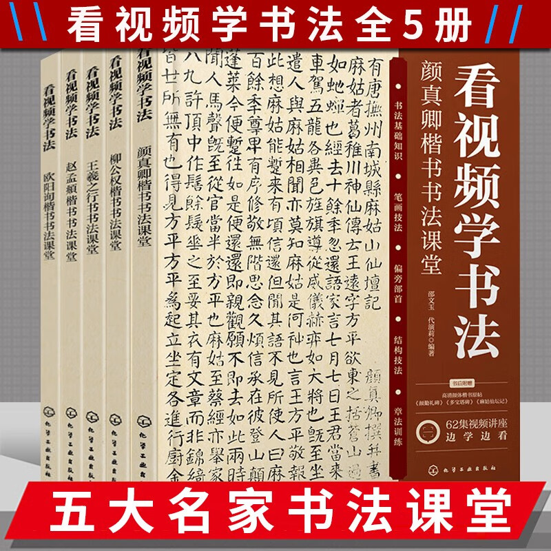 看视频学书法 颜真卿楷书书法课堂 柳公权楷书书法课堂 王羲之行书