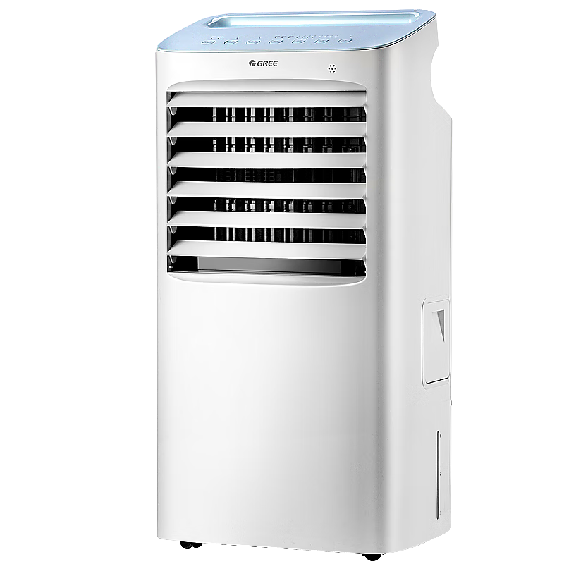 格力(GREE)空调扇家用冷风扇 办公客厅卧室节能冷风机移动单冷负离子加湿冷气扇KS-10X63D 白+蓝