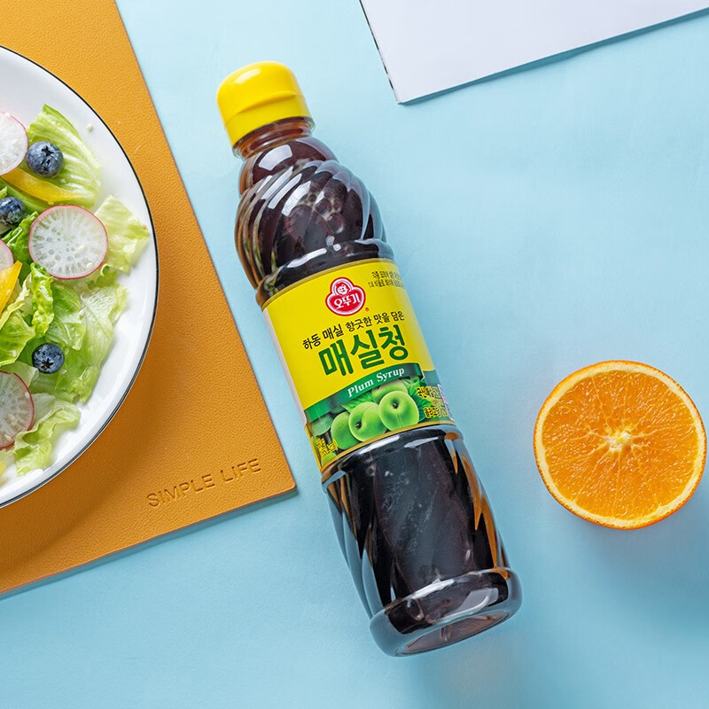 不倒翁韩国进口不倒翁青梅汁660g瓶装果汁原液韩式料理调味 单瓶