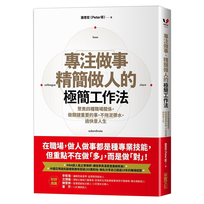 【现货】专注做事,精简做人的简工作法:聚焦四种职场关系,做关键重要