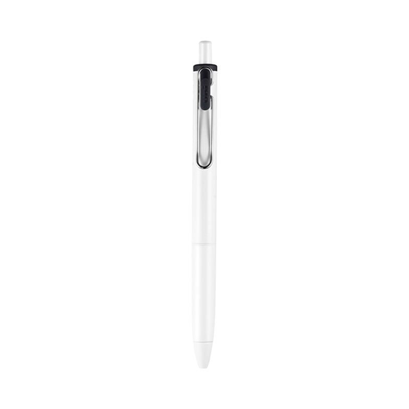 uni 三菱铅笔 uni-ball one系列 UMN-S-05 按动中性笔 白杆黑芯 0.5mm 单支装