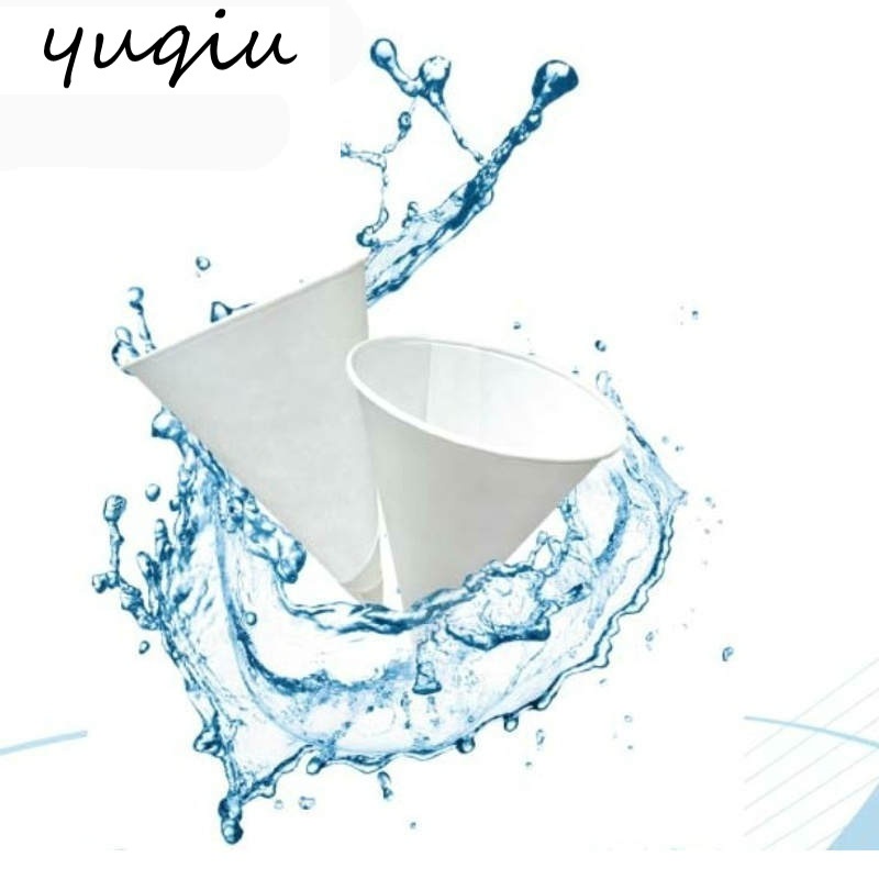 冶秋锥形纸杯 3.7盎司一次性机场尖底 三角形 圆锥形纸杯 5000只