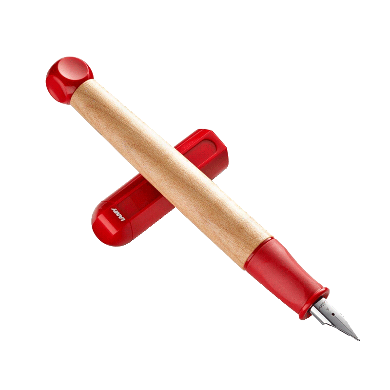 德国进口 凌美(LAMY)入门练字钢笔 ABC儿童小学生入门练字钢笔 红色墨水笔标准A尖0.8mm