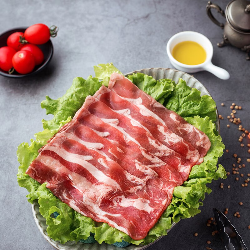 顺鑫鑫源内蒙古草原厚切肥牛片300g*3袋 半成品牧场冷冻 煎烤必备 厚