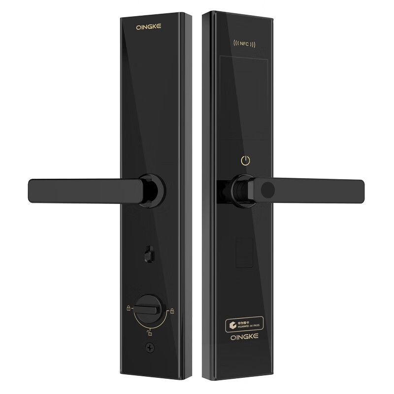青稞Q7双开门搭配 装饰锁 面板 对开门配锁面板 玄英黑装饰锁