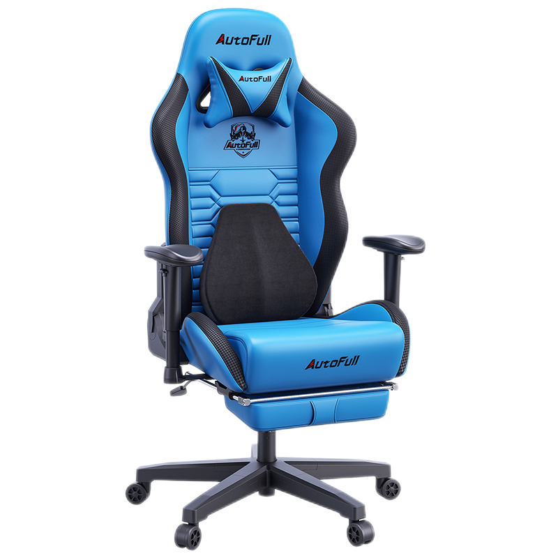 傲风（AutoFull）荣耀之盾2.0 电竞椅 人体工学椅子 电脑椅游戏椅 办公椅 老板椅 布加迪蓝