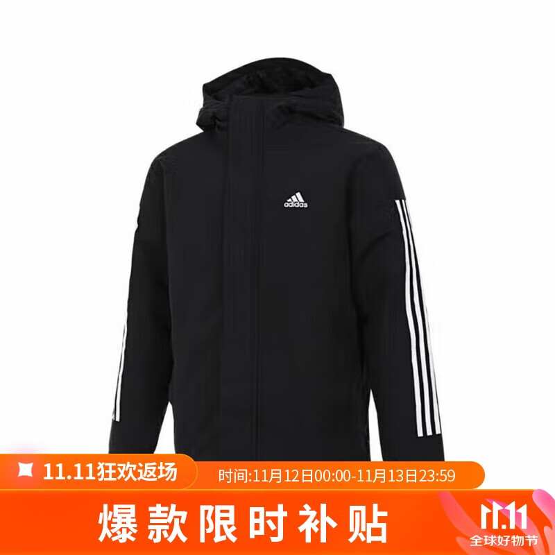 ڲϴ˹ adidas ˶͸ϵ 3S HOODED JKT ޷ IX8884 A/XL463.29Ԫ
