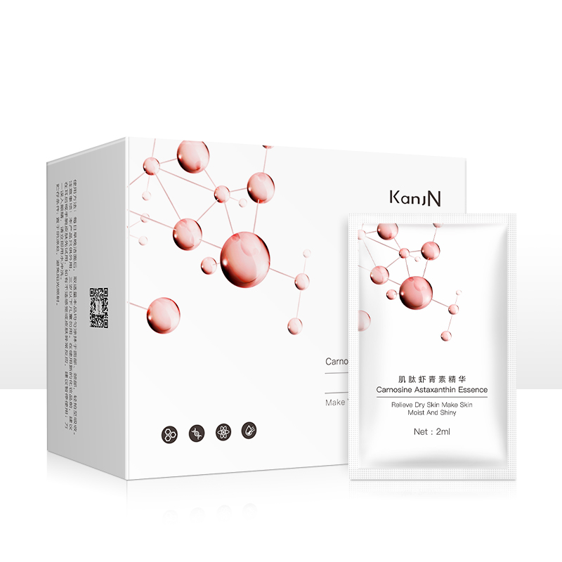 韩佳妮肌肽原液虾青素补水护肤品女双效液态面部精华液 1盒装