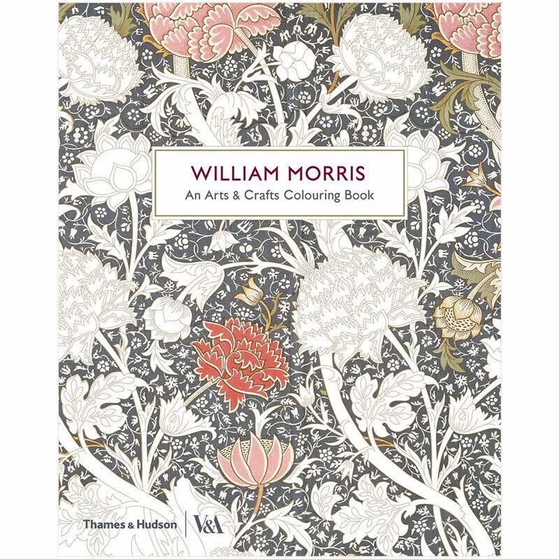 【现货】【V&A博物馆】William Morris 威廉·莫里斯：艺术和工艺的填色书 涂色着色书英文籍怎么看?