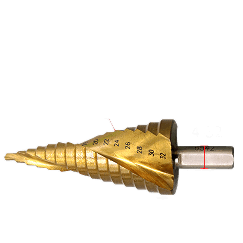 成洲宝塔钻头含钴开孔器不锈钢铁多功能阶梯打孔超硬孔木工三刃金属 螺旋钻三支套装(HSS CO/M35)