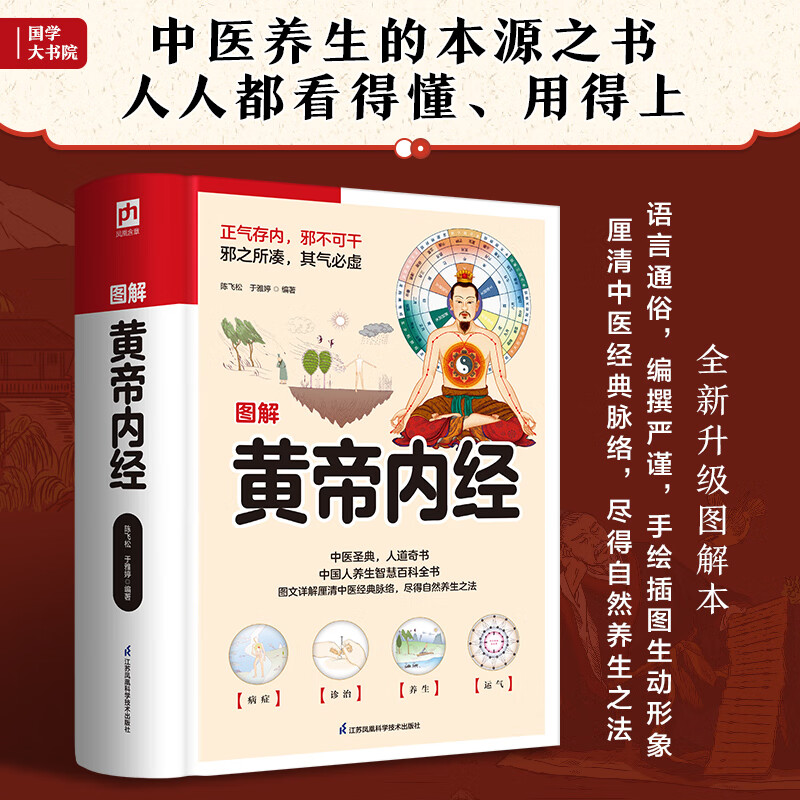 图解黄帝内经(中医养生的本源之书,手绘插图 示意图厘清经典中医脉络)