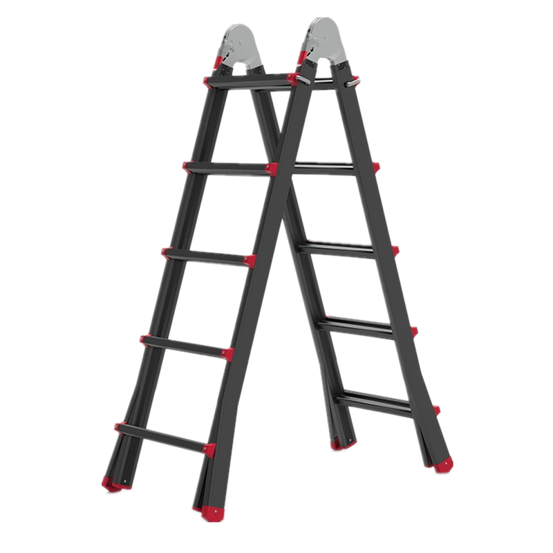 曙亮-多功能伸缩梯子家用折叠人字梯室内楼梯铝合金升降工程梯  五步梯