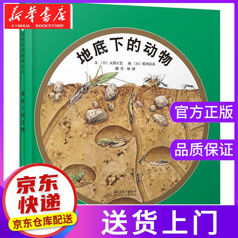 【正版图书】启发精选世界绘本:地底下的动物 大野正男, 松冈达英, 林静 河北教育出版社