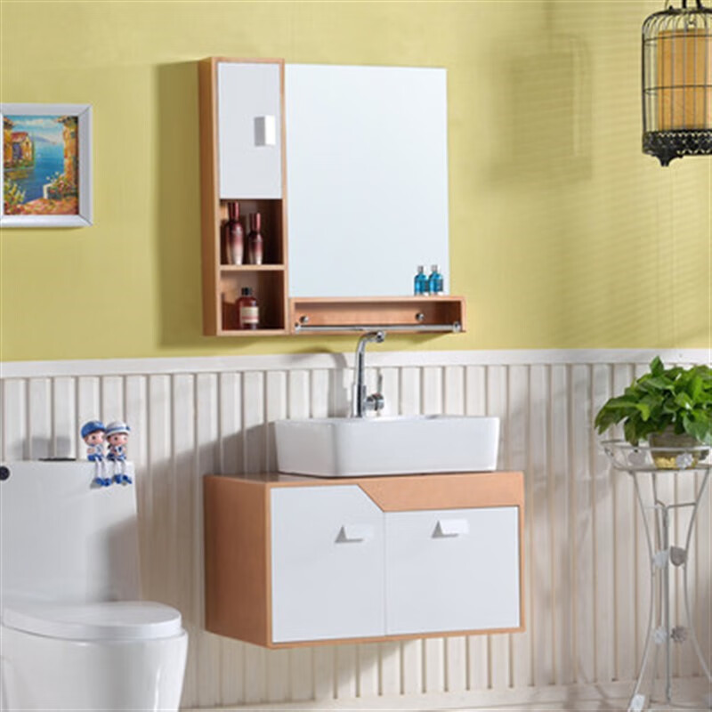 恒洁通用浴室柜组合卫生间小户型洗脸盆现代简约台盆柜洗手池洗漱台