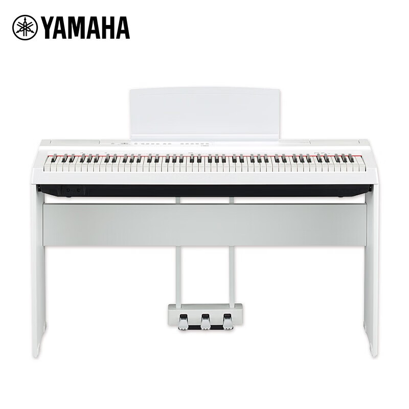 雅马哈(YAMAHA)智能电钢琴P-125WH白色电子数码钢琴88键重锤