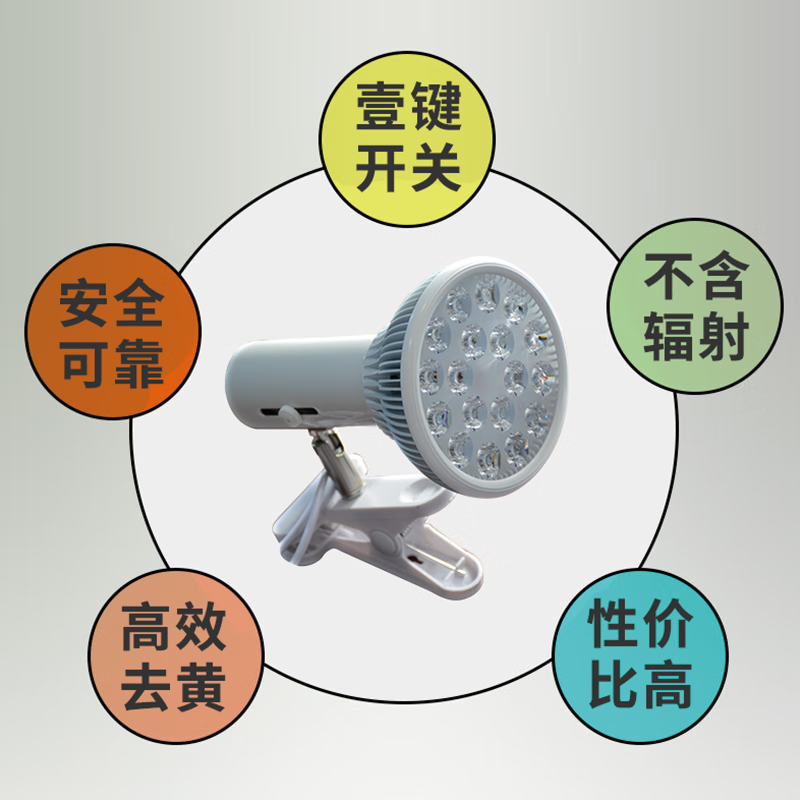 蓝中蓝蓝光黄疸灯新生儿蓝光灯黄疸蓝光箱机仪器毯婴儿宝宝家用烤照黄疸 蓝光灯+随赠价值60元配件礼包-特价促销