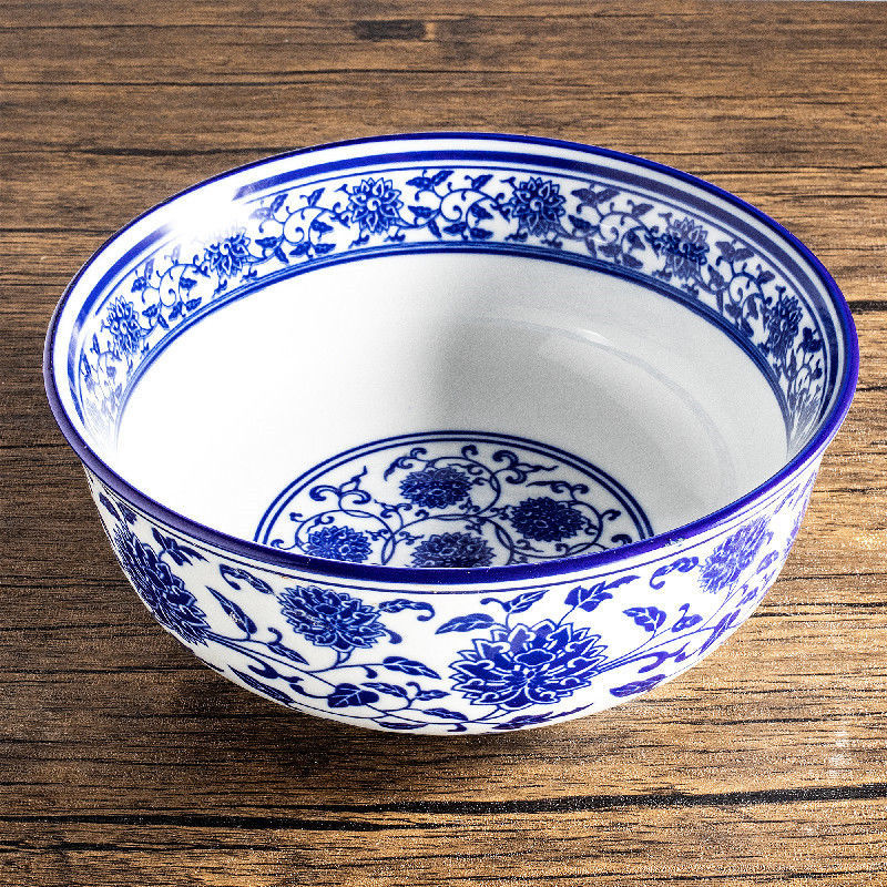 牛肉面碗青花瓷陶瓷商用烩面碗米线麻辣烫盆家庭大号粥汤碗拉面碗