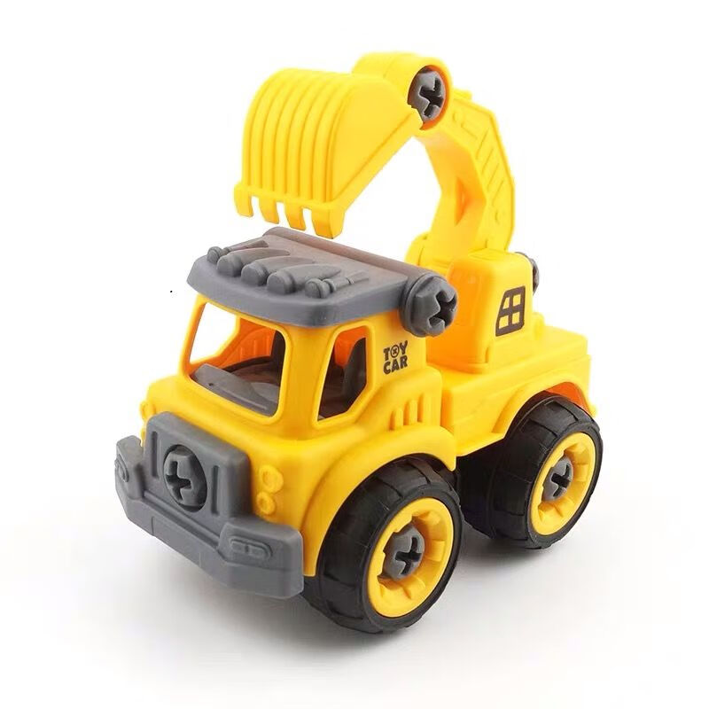儿童惯性工程车可拆卸益智拼装小男孩挖掘机仿真模型耐摔套装玩具 拆装挖掘车+螺丝刀