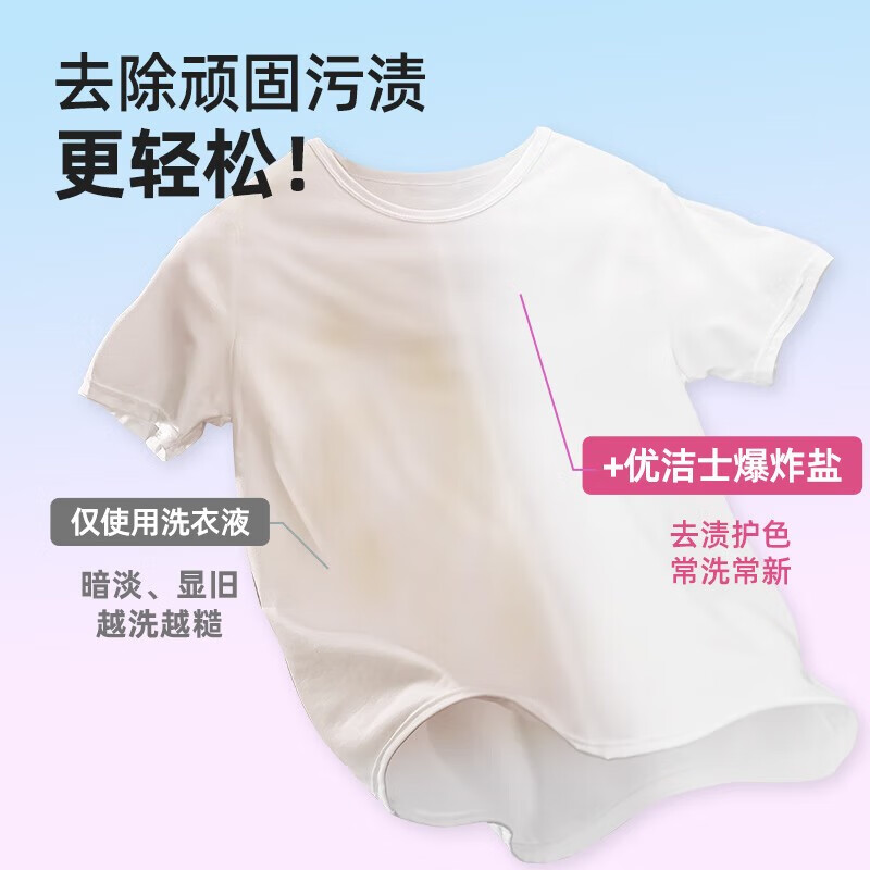 优洁士 爆炸盐洗衣去顽渍强彩漂粉漂白剂白色衣服去黄增白剂去渍彩漂剂 爆炸盐1200g