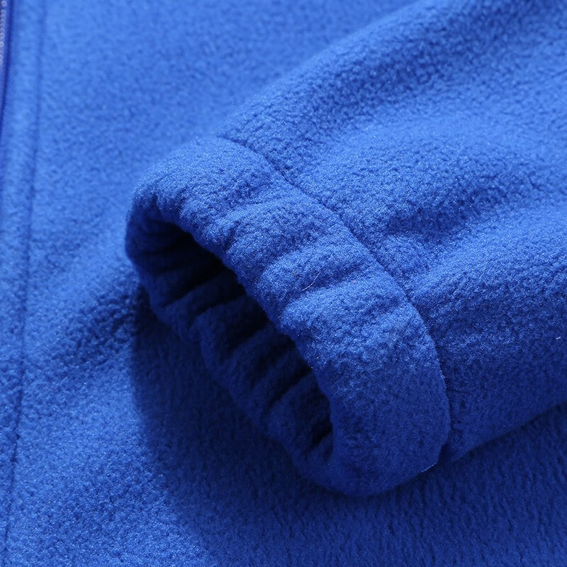 罗蒙户外抓绒衣男女 秋冬季加绒加厚摇粒绒冲锋衣内胆运动保暖外套 男款彩蓝色 XL