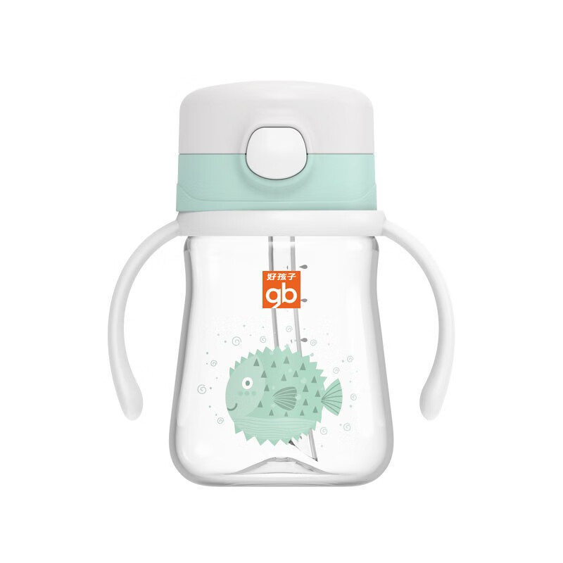 好孩子(gb)gb好孩子儿童水杯吸管训练杯婴儿水杯带吸管手柄带盖防摔