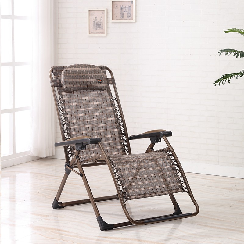 紫叶(ziye)躺椅折叠床午休午睡椅阳台休闲成人家用老人靠椅懒人椅单人